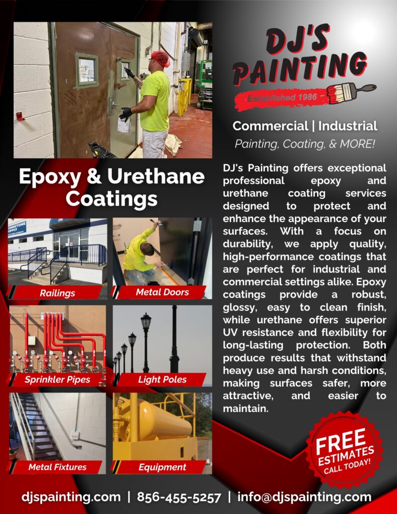 DJs Services Cut Sheets - Epoxy &amp; Urethane Coatings