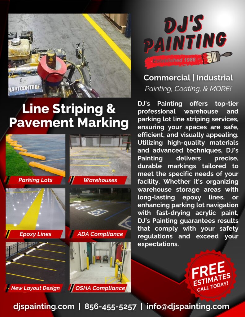 DJs Services Cut Sheets - Line Striping Services