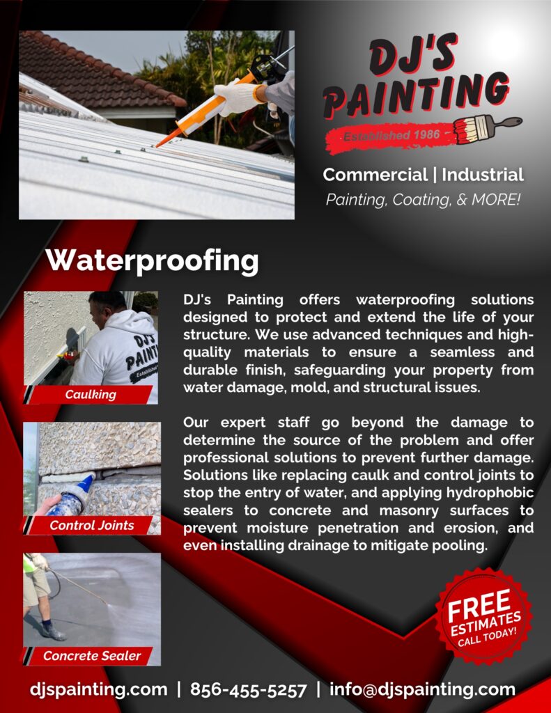 DJs Services Cut Sheets - Waterproofing